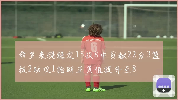 希罗表现稳定15投8中贡献22分3篮板2助攻1抢断正负值提升至8